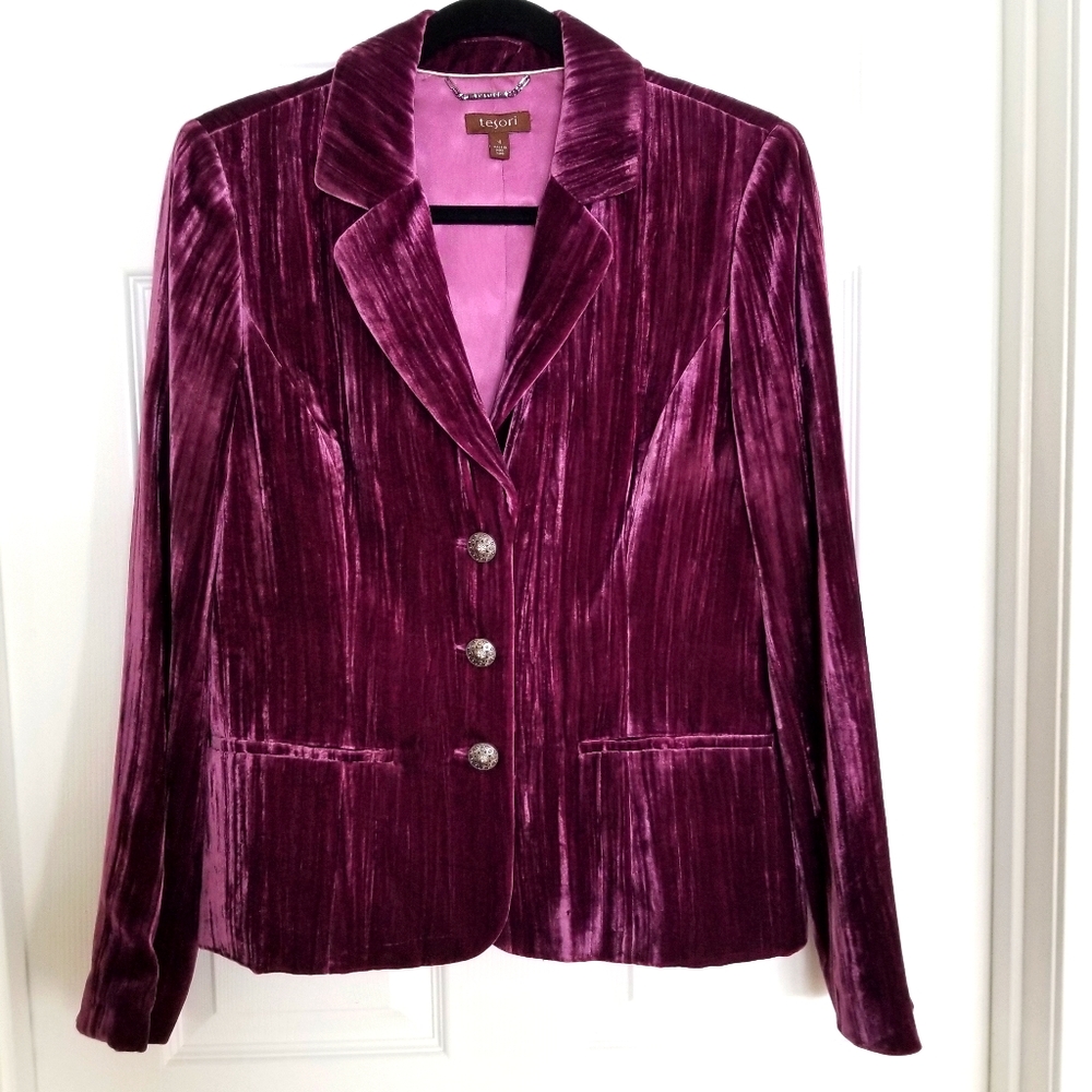 Tesori velour blazer